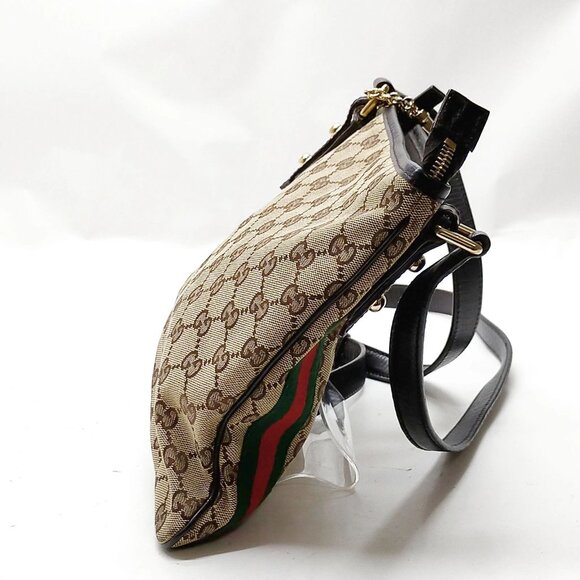 Authentic Gucci Sherry Line Brown Canvas Shoulder Bag mn514-113025 - Picture 3 of 16